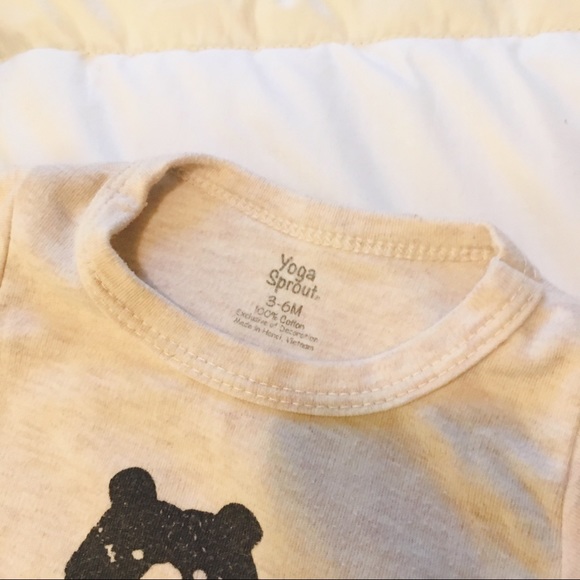 Set of 2 Yoga Sprout onsies size 3-6months 🐻🧡 - Picture 3 of 5
